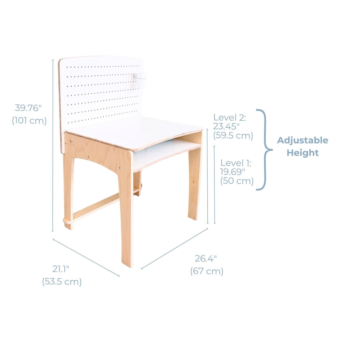 LUMEN – Bureau et chaise pour enfant  Table d’étude à hauteur ajustable