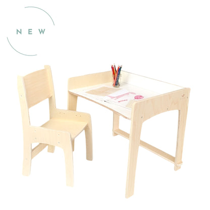 LUMEN – Bureau et chaise pour enfant  Table d’étude à hauteur ajustable