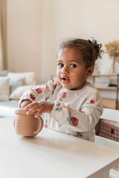 Tasse d'apprentissage 2 en 1 pour collation et liquide
