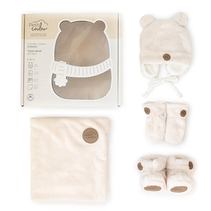 Minky Bear Baby Gift Set (4 accessories)