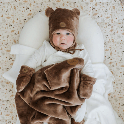 Minky Bear Baby Gift Set (4 accessories)