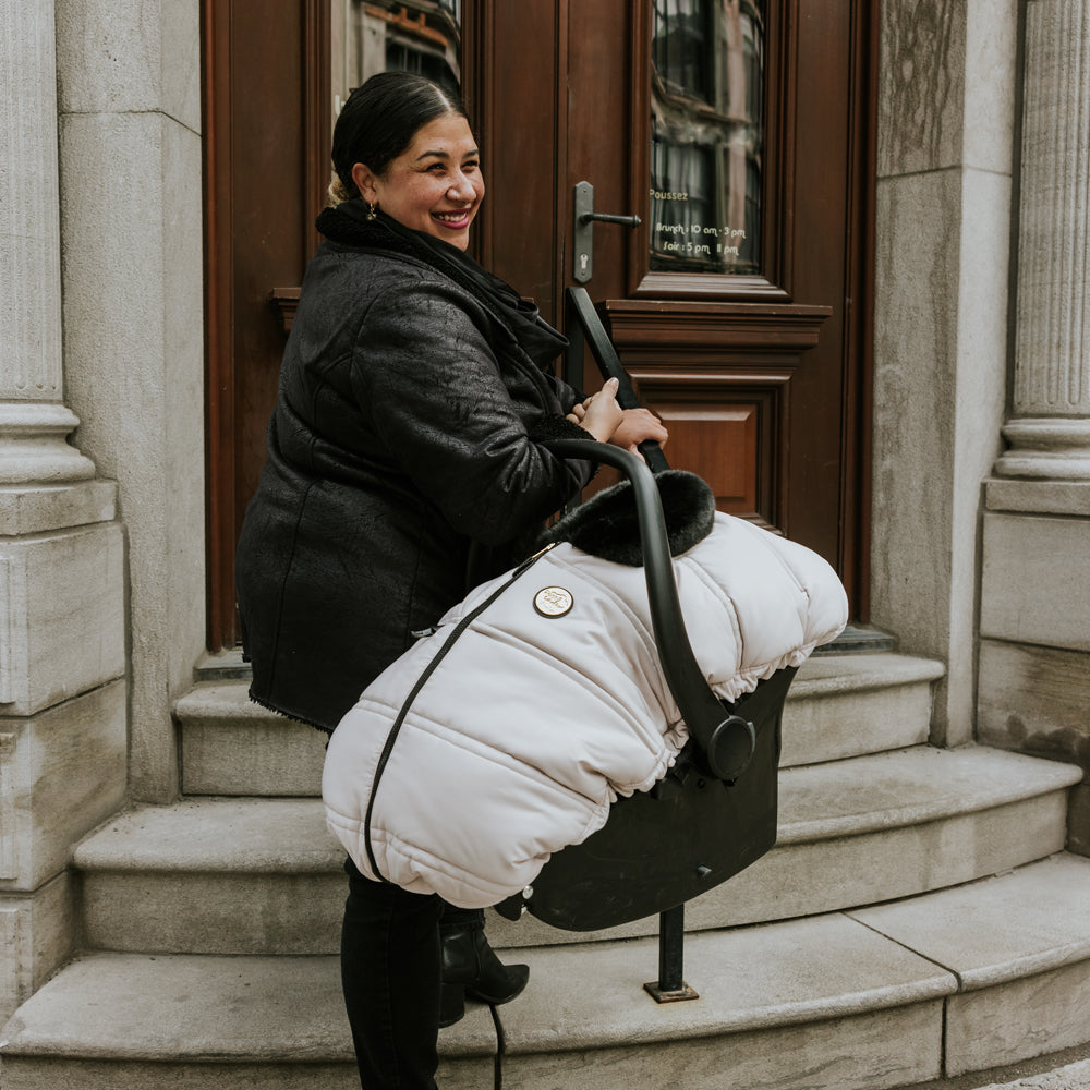 Ensemble de luxe: Housse 3 saisons pour siège d'auto & Fond isolant (-30°C à 15°C)