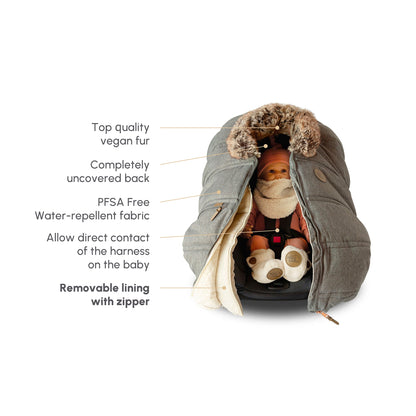 Housse 3 saisons pour siège d'auto - Collection classique (-30°C à 15°C)