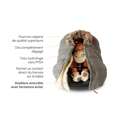 Housse 3 saisons pour siège d'auto - Collection classique (-30°C à 15°C)