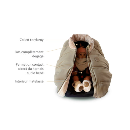 Housse légère pour siège d'auto (-5°C à 15°C)