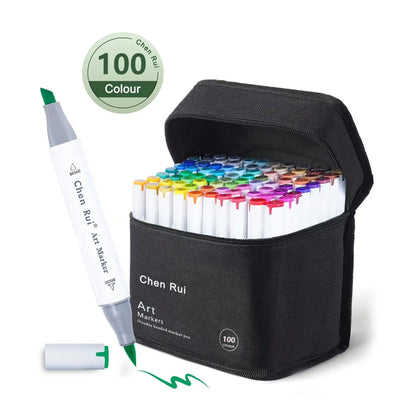 Double-ended alcohol-based marker set