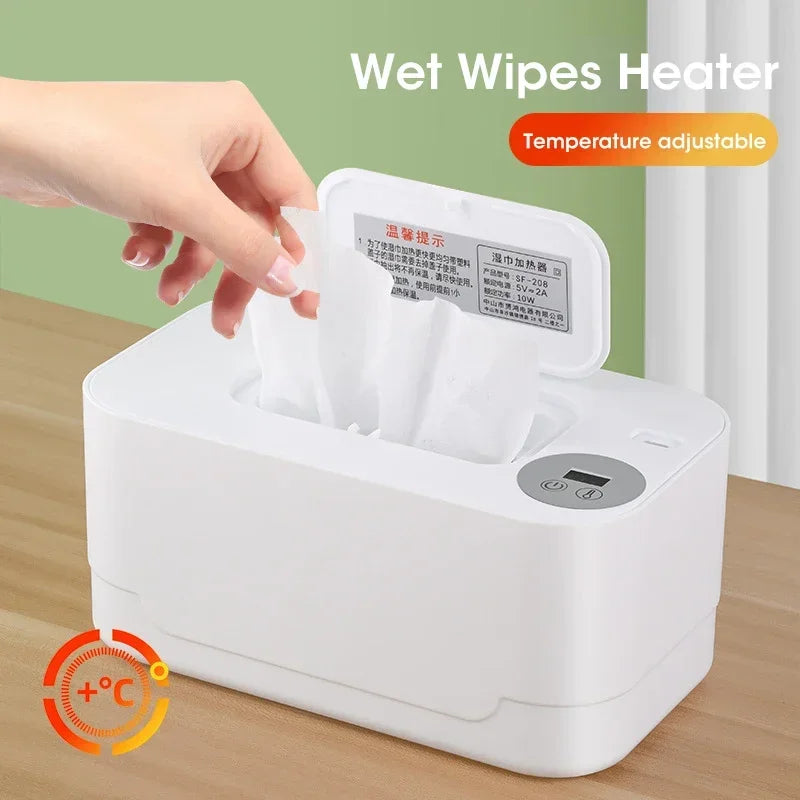 Baby Wipes Warmer with LED Display – USB, Portable, and Constant