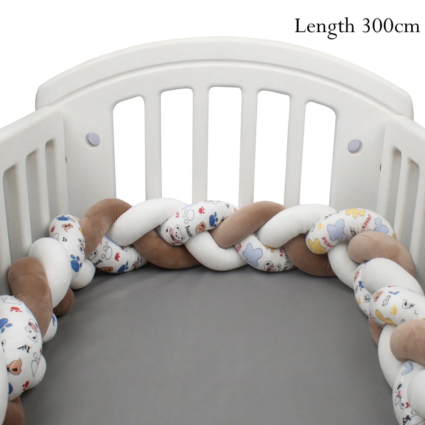 Tresse de lit de bébé – Coussin à nœud tressé imprimé