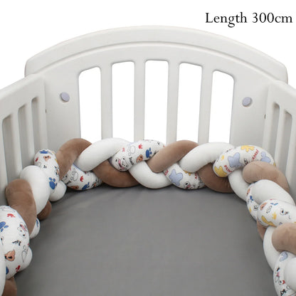 Tresse de lit de bébé – Coussin à nœud tressé imprimé