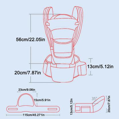 Sac à dos Kangourou Ergonomique pour Nouveau-né – Siège de Bébé Voyage - porte-bébé