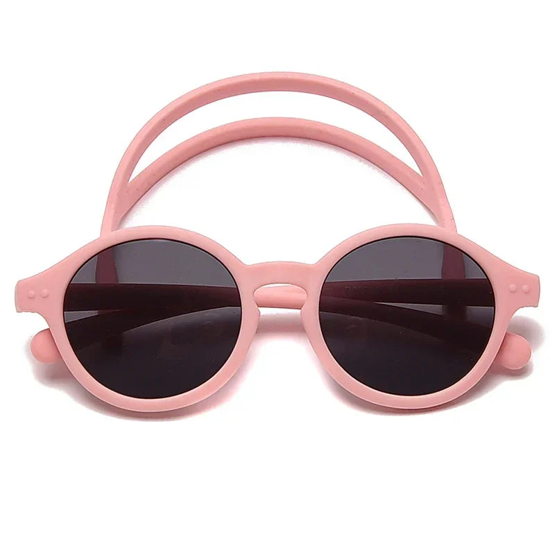 Baby sunglasses 0–4 years – UV400 polarized, flexible, with strap