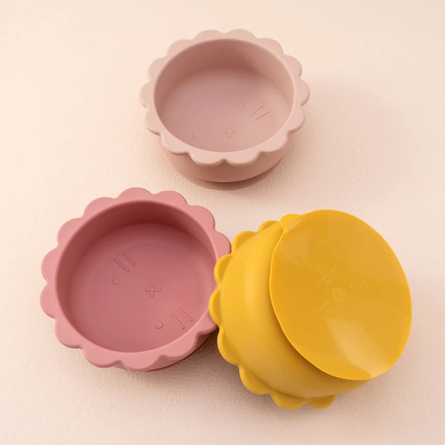 Bol en silicone pour bébé – Design mignon en forme de lion