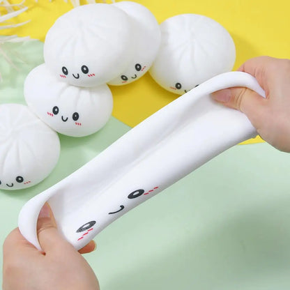 Squishy Bao Anti‑Stress avec Panier Vapeur