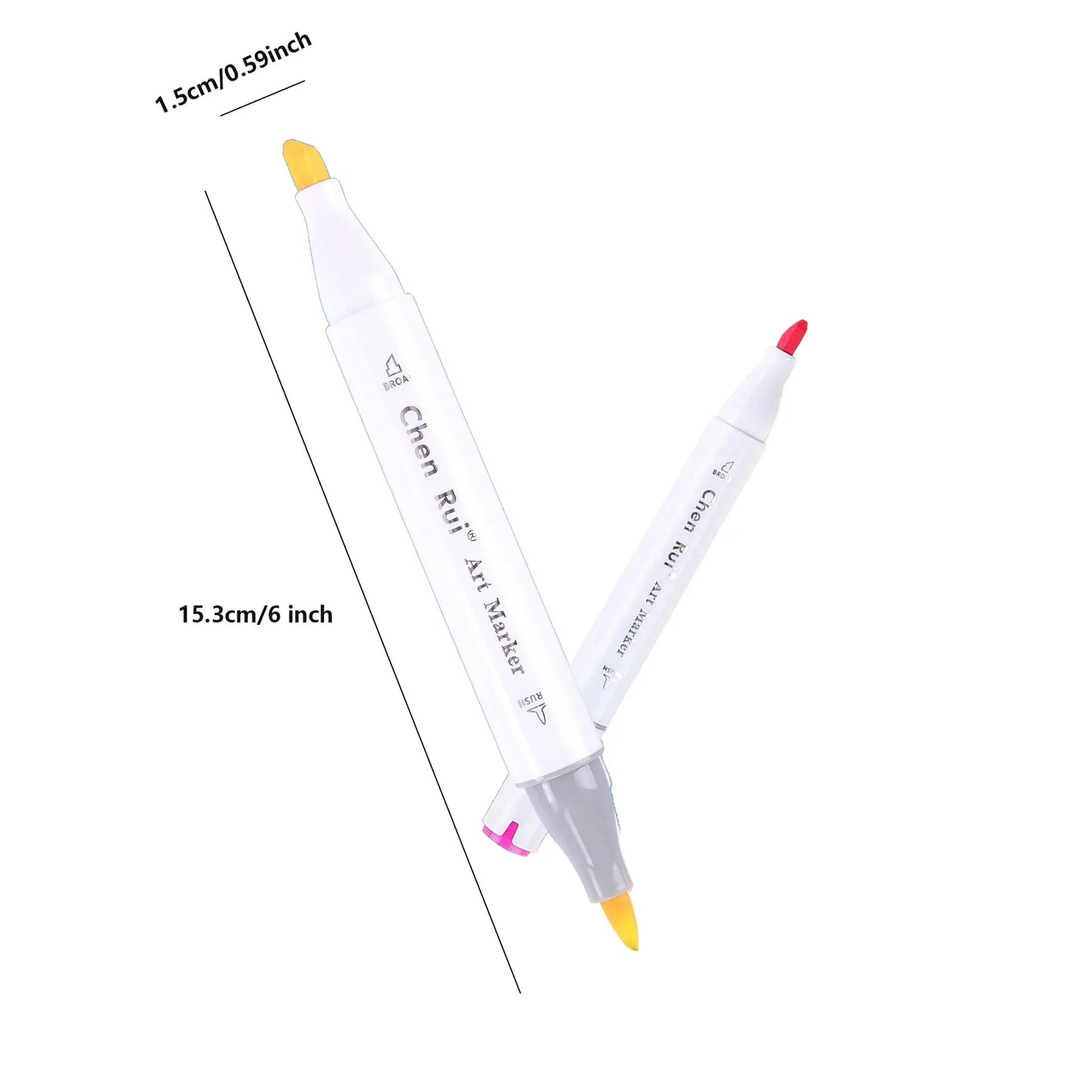 Double-ended alcohol-based marker set
