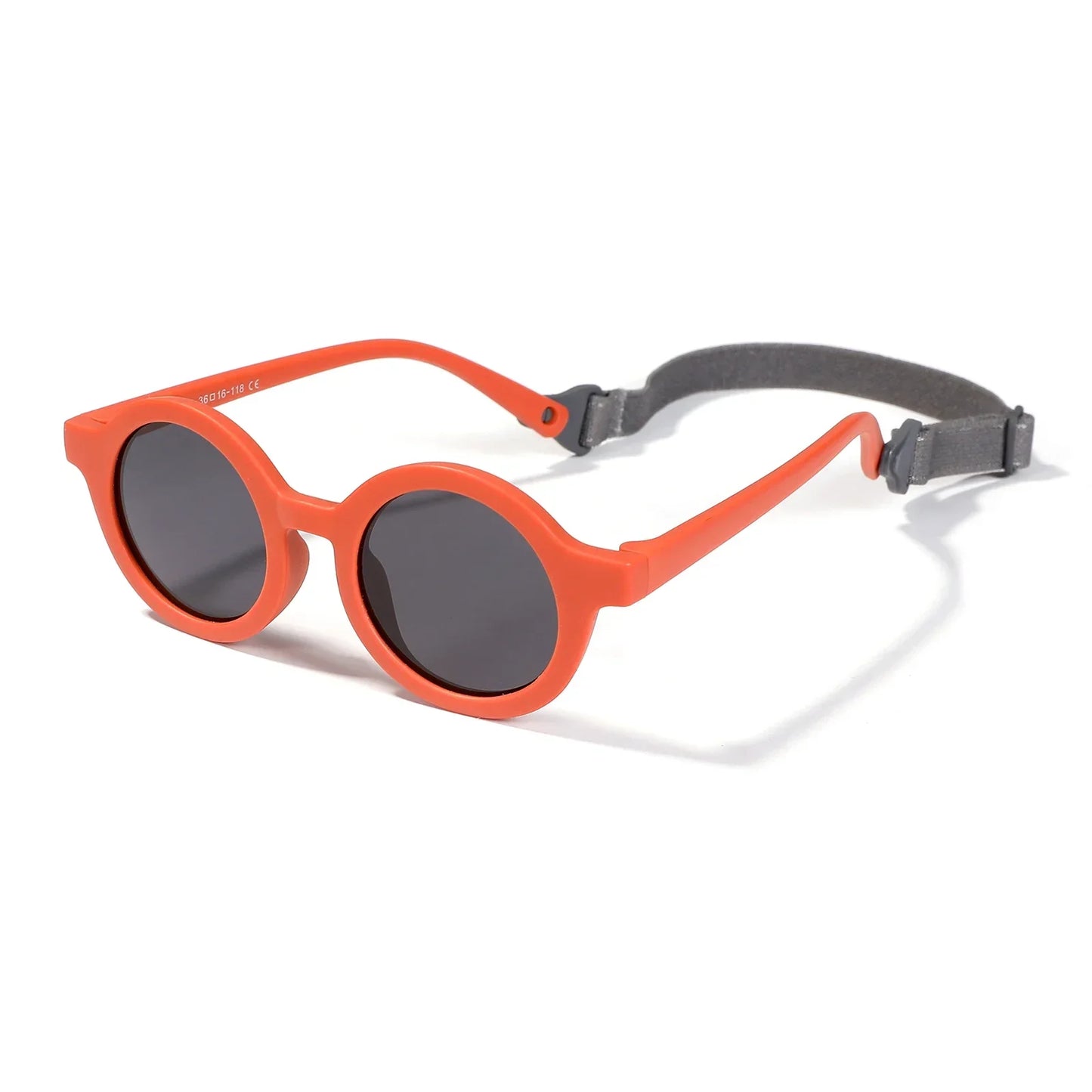 Lunettes de Soleil Bébé Polarisées | Monture Souple avec Sangle 0-3 Ans