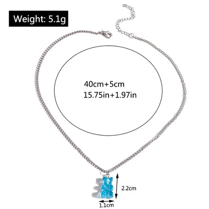 Collier Ourson Gummy Bear | Bijou Coloré et Tendance