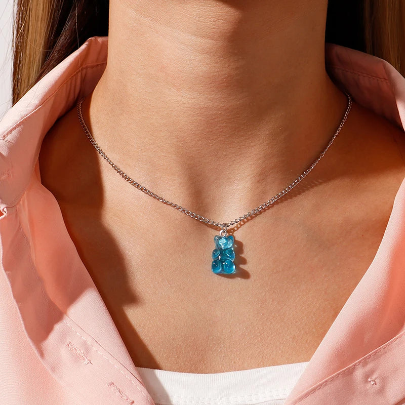 Collier Ourson Gummy Bear | Bijou Coloré et Tendance