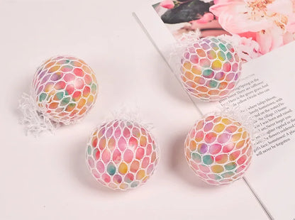 Balle Sensorielle Arc‑en‑Ciel – Squishy Anti‑Stress