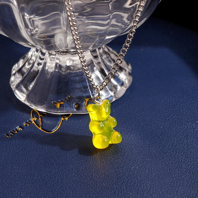 Collier Ourson Gummy Bear | Bijou Coloré et Tendance