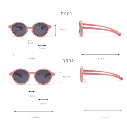 Baby sunglasses 0–4 years – UV400 polarized, flexible, with strap