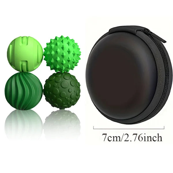 Boules Sensorielles Magnétiques en Silicone – Accessoires Anti‑Stress