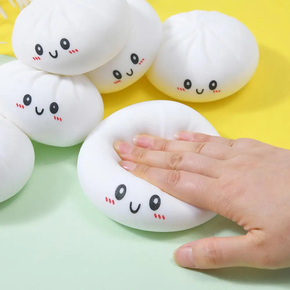 Squishy Bao Anti‑Stress avec Panier Vapeur