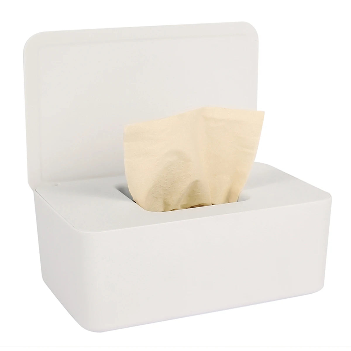 Boîte à lingettes portable avec couvercle – Étanche et anti-poussière