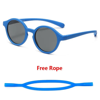 Baby sunglasses 0–4 years – UV400 polarized, flexible, with strap