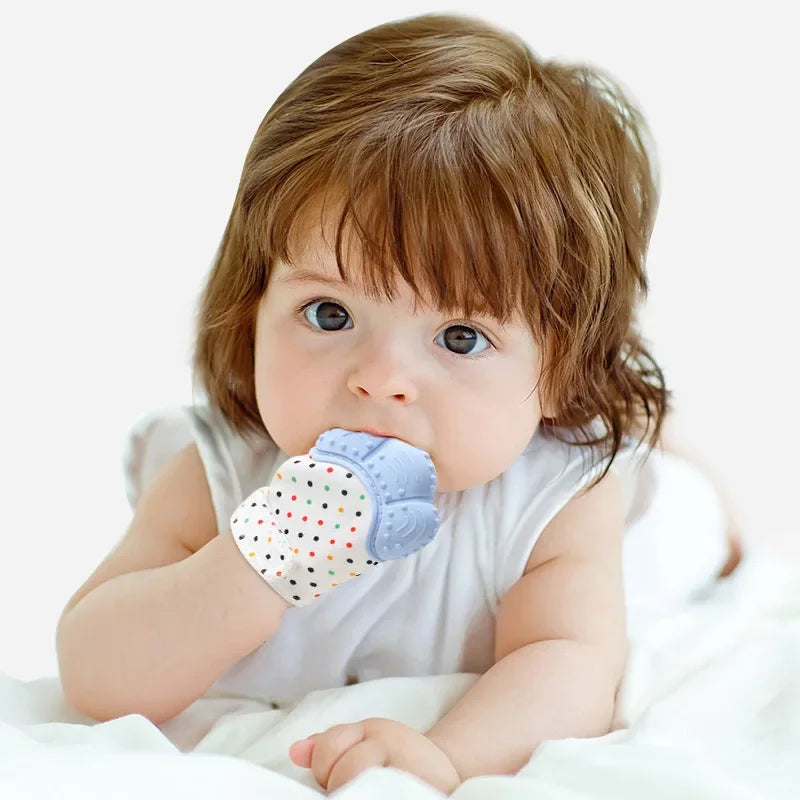 Silicone Teething Mitten – Anti-Biting Mittens for Babies (0-12 Months)