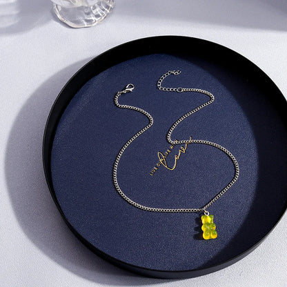 Collier Ourson Gummy Bear | Bijou Coloré et Tendance