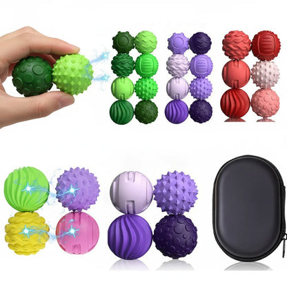 Boules Sensorielles Magnétiques en Silicone – Accessoires Anti‑Stress