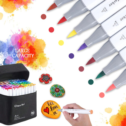 Double-ended alcohol-based marker set