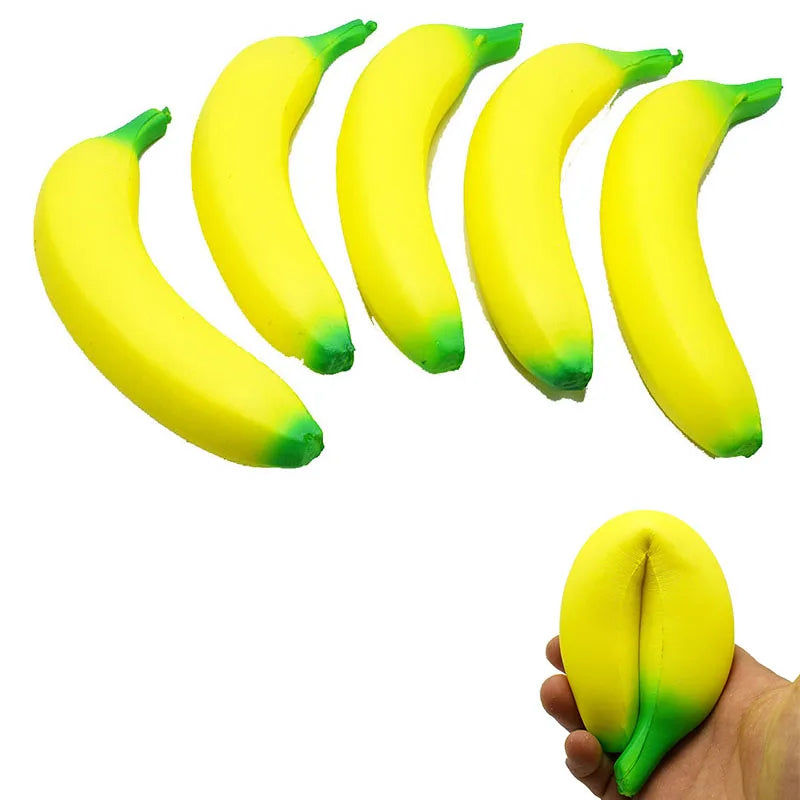 Squishy Banane Anti‑Stress – Jouet Souple Slow‑Rising