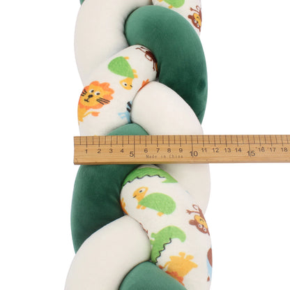 Tresse de lit de bébé – Coussin à nœud tressé imprimé
