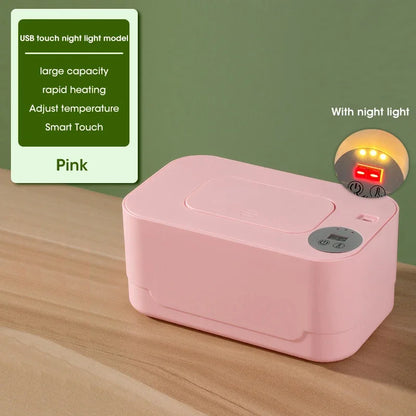 Baby Wipes Warmer with LED Display – USB, Portable, and Constant