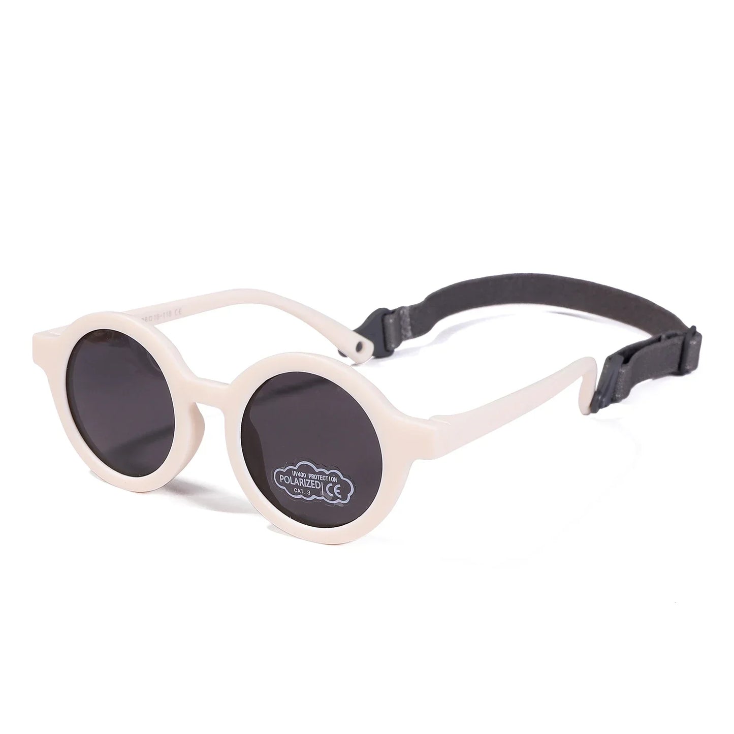 Lunettes de Soleil Bébé Polarisées | Monture Souple avec Sangle 0-3 Ans