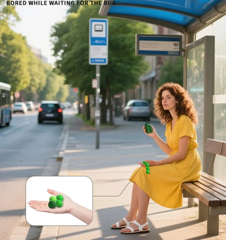 Boules Sensorielles Magnétiques en Silicone – Accessoires Anti‑Stress