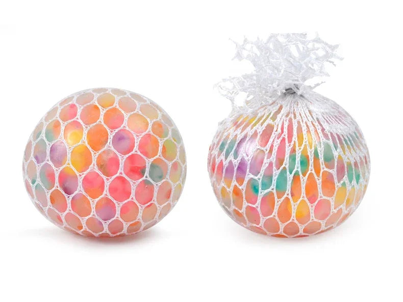 Balle Sensorielle Arc‑en‑Ciel – Squishy Anti‑Stress