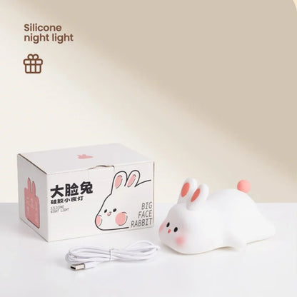 Veilleuse animaux en silicone – Girafe, Panda, Paresseux, Canard & Lapin