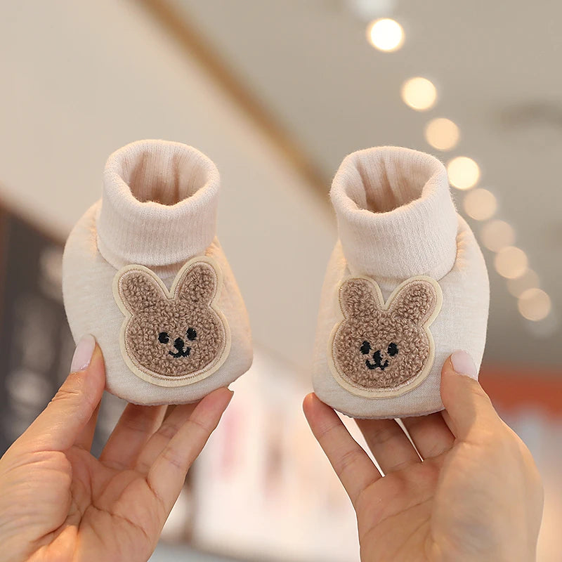 Chaussons bébé hiver en coton – Motif dessin animé