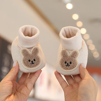 Chaussons bébé hiver en coton – Motif dessin animé