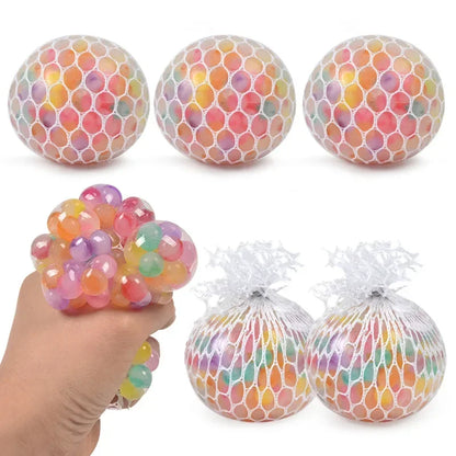 Balle Sensorielle Arc‑en‑Ciel – Squishy Anti‑Stress
