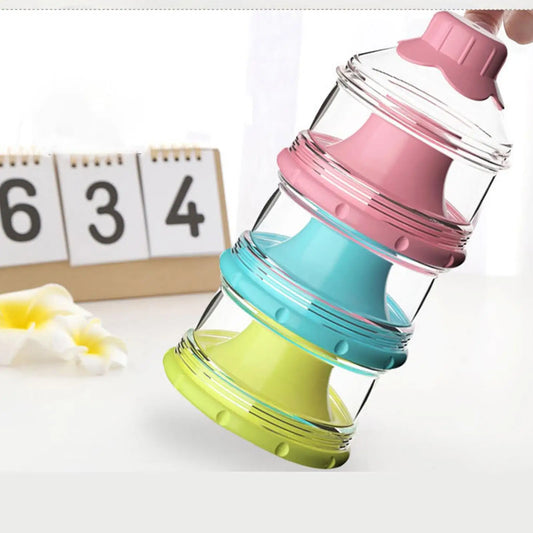 Boîte à lait en poudre bébé 3 couches – Distributeur portable pour voyage