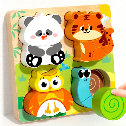 Puzzle en bois animaux | Éveil Ludique