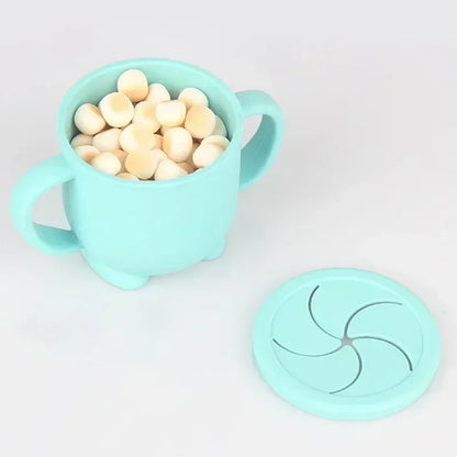 200ml Silicone Baby Cup – Portable Snack Box with Lid, BPA-Free