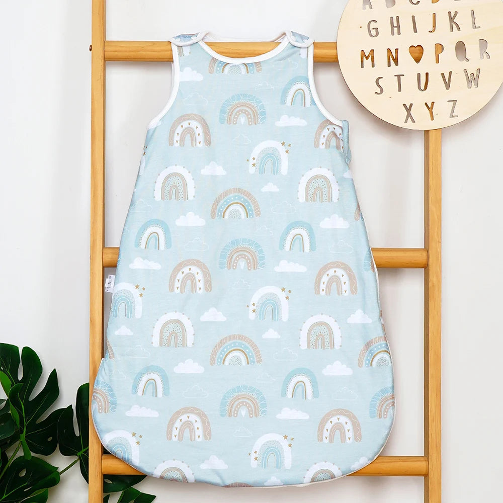 Warm Baby Sleeping Bag – Sleeveless, Breathable, and Trendy Prints (S/M/L)