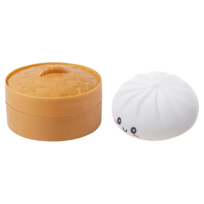 Squishy Bao Anti‑Stress avec Panier Vapeur