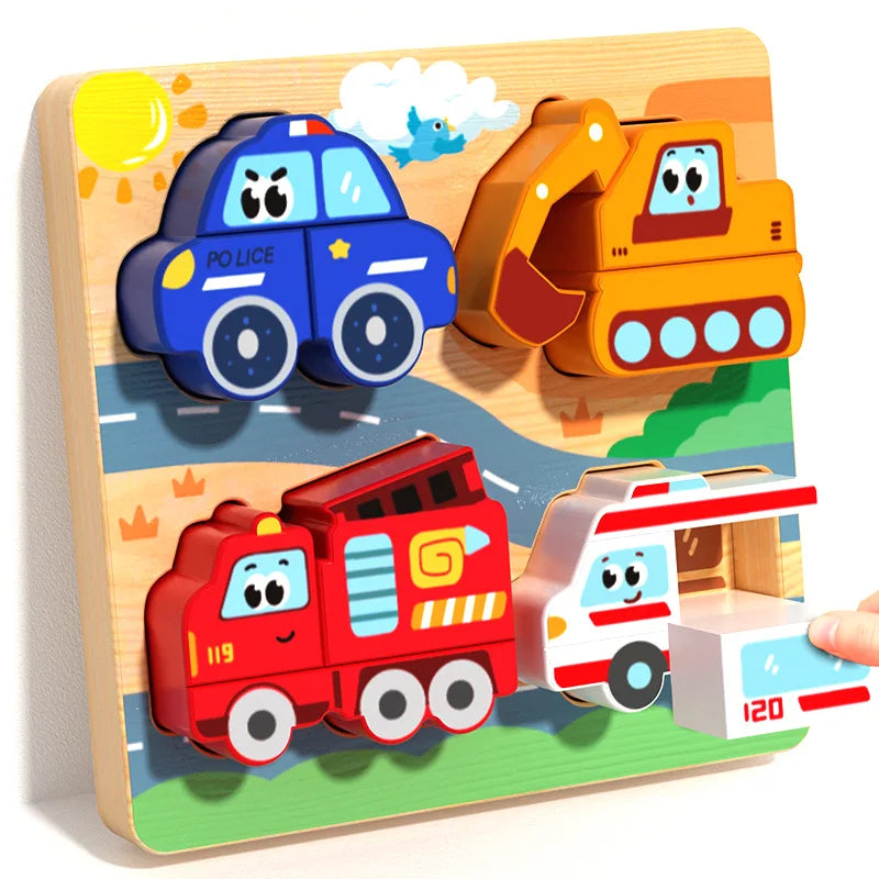 Puzzle en bois animaux | Éveil Ludique