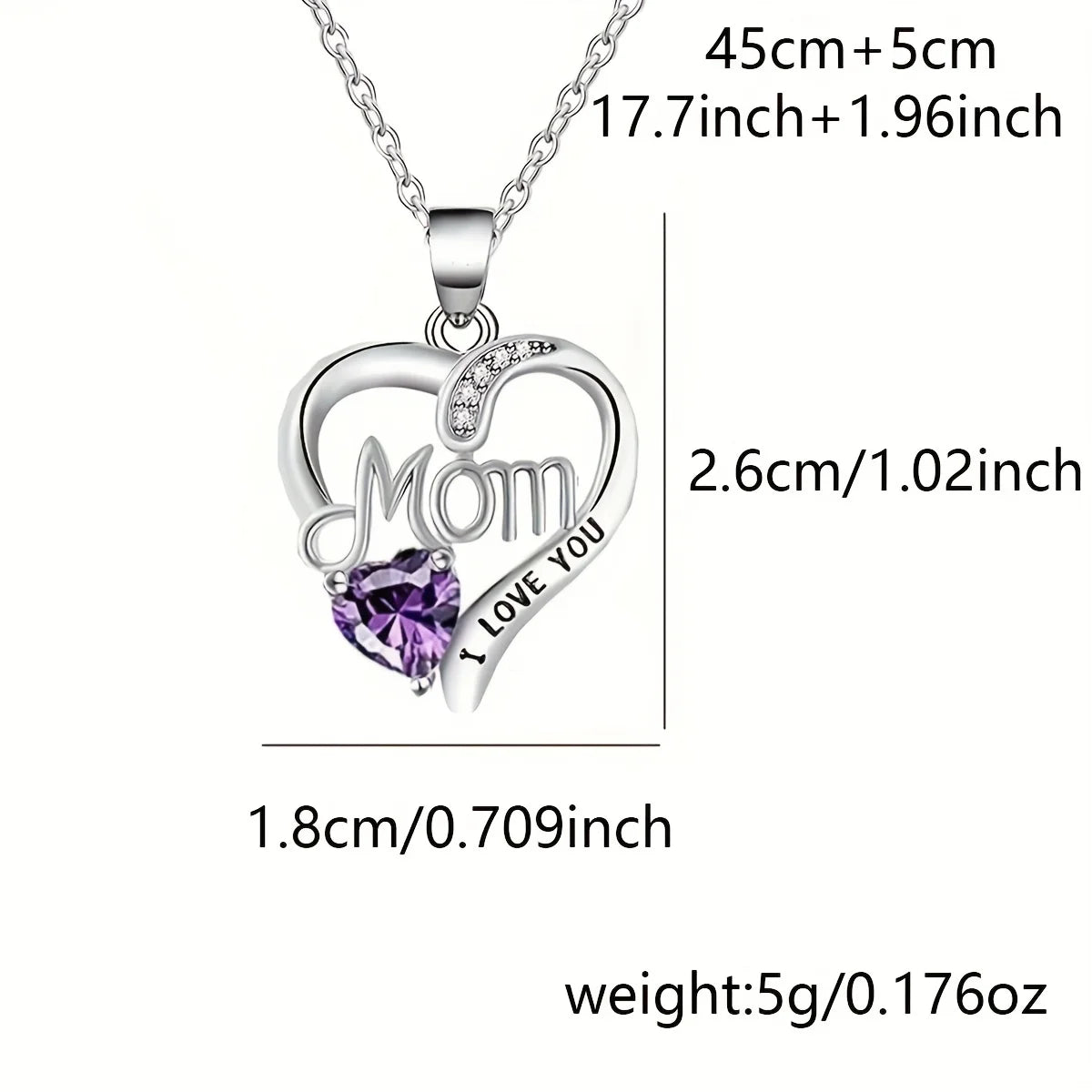 Soap Rose & "MOM I Love You" Necklace Gift Box