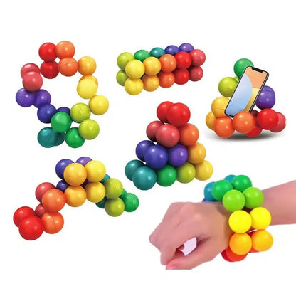 Sensory Fidget Toy – Balle Éducative 3D Rotative